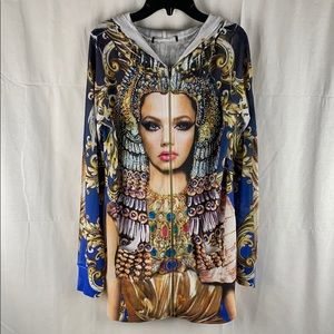 Hooded Zip Up Sweater